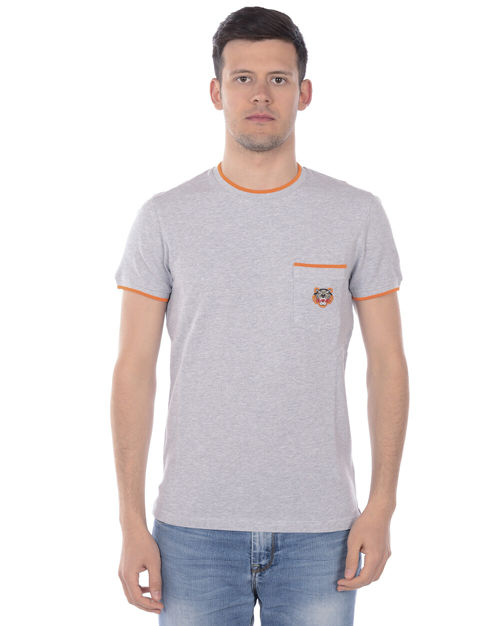 Футболка Kenzo Sweatshirt TIGER POCKET Man серая 4BA 5TS001 93 Sz M СДЕЛАТЬ ПРЕДЛОЖЕНИЕ 28290₽