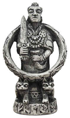 Freya Figurine Stone Finish Norse Asatru Goddess Viking Rune Statue Dryad Design