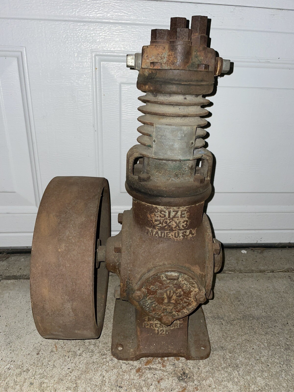 Antique Gardner Denver AIR COMPRESSOR Hit & Miss Stationary Engine | eBay