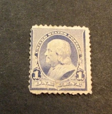 US Stamp Scott# 219 Franklin 1890-93 MH     L151P