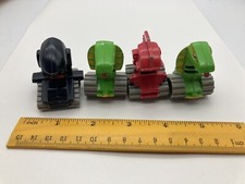 Colburn Lot of 4 McDonald's RUNAWAY ROBOTS FAST Pull Back Toy Figures  b3