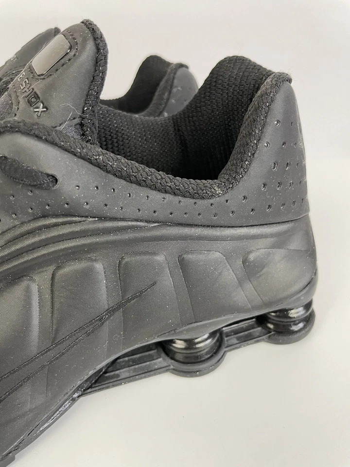 Nike Mens Shox R4 BV1111-001 Triple Black Running Sneaker Shoes Size 12 - Image 2 of 4
