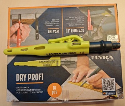 10 x LYRA Dry PROFI 4494202 Baumarker mit Clip und Integrierter Spitzer Neu OVP
