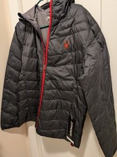 Spyder Men's Peak Synthetic Down Jacket; retail price is 199.