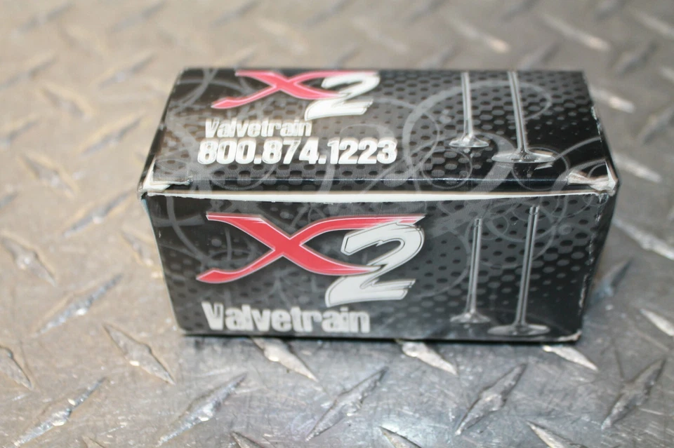 09 13 Kawasaki KX450 KX450F Válvula de escape X2 Tren de válvulas Válvula de titanio Xceldyne Foto 2 de 4