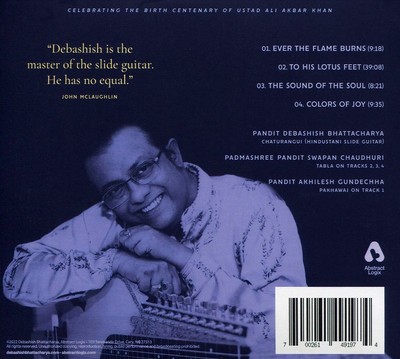 DEBASHISH BHATTACHARYA - SOUND OF THE SOUL NEW CD