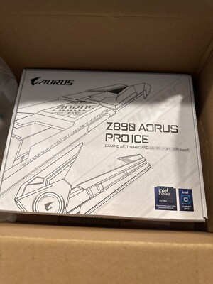 GIGABYTE Z890 AORUS PRO ICE Ultra Core (Series 2) LGA 1851, ATX, DDR5, 5x M.2, P
