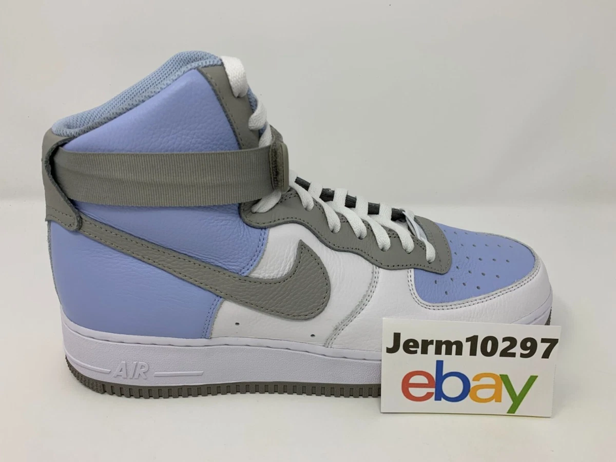 New Nike Air Force 1 Custom High Tops Blue White Gray Men&#039;s Size DZ3610 900