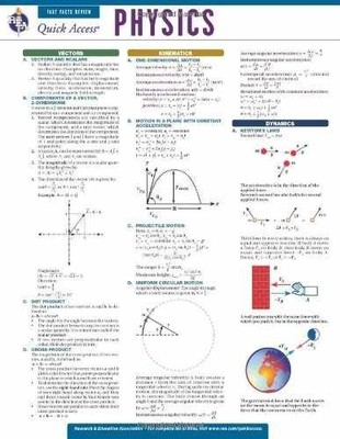 Physics - REA's Quick Access - Wall Chart, by Editors of REA; - Very Good