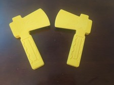 2 Foam Throwing Axe Replacements For Axe Throwing Game Pre-Owned 