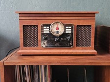 Read Description Victrola ITVS-200B 6-in-1 Nostalgic Bluetooth Record Player