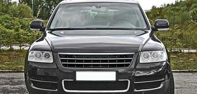 Calandre Sport Grille Avant Noir Sans Sigle compatible avec VW Touareg 1 7L 200 - Photo 1/4
