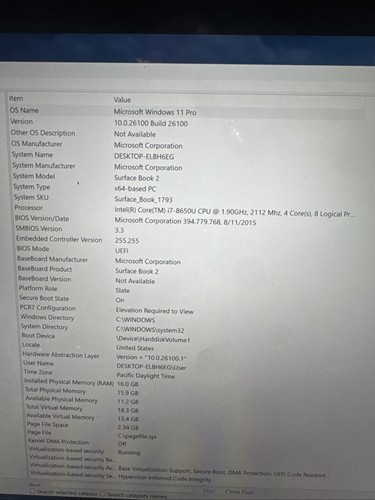 Surface Book 2 15" 2 en 1 Pantalla Táctil i7-8650U @1.90GHz 16GB/512GB GTX 1060 - Imagen 4 de 5