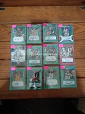 12) 2022 Prizm Draft Basketball Lot Green Autograph And Insert Group Penmanship