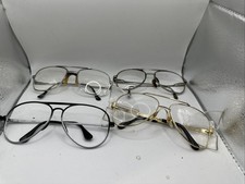 Lot of 4 Eyeglasses Wire Rim 2 Safety Frames And 2 Not