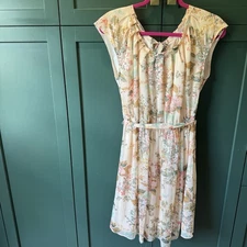 LC LAUREN CONRAD Pleat Neck Dress Size M