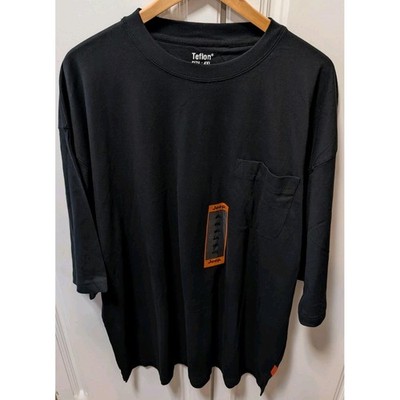 JEEP Workwear T-Shirt Men's 4XL Black Teflon Fabric Protector NWT Pocket Tee