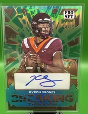 Kyron Drones 2024 Pro Set Pure Breaking Through Prismatic Bronze Auto #/15