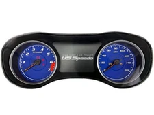 US Speedo Blue Dodge Charger Gauge Face for Clusters 2015-2024 (160 MPH)