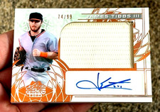 James Tibbs Auto /99 Jumbo Patch Auto 2024 Leaf Trinity Baseball 