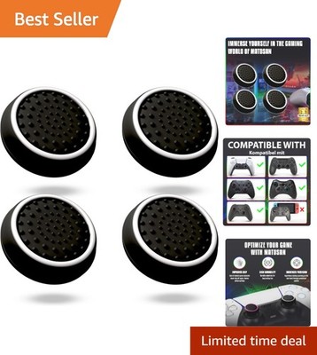 Enhanced Grip & Precision - 4 Universal Thumbstick Caps for All Game Controllers