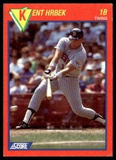 1989 Score Baseball's 100 Hottest Players Kent Hrbek Minnesota Twins #14