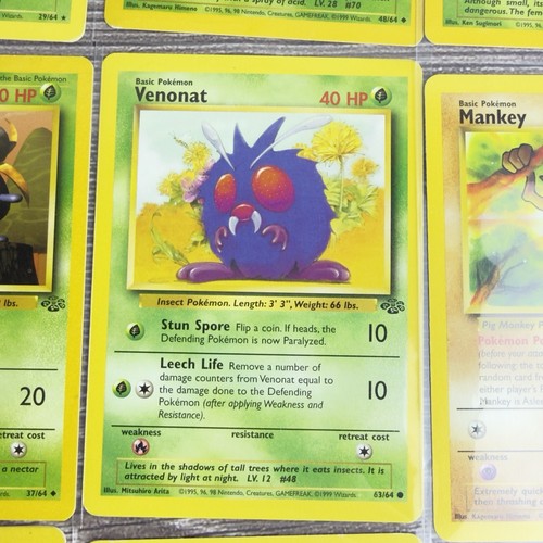 Pokémon Dschungel Set Karten 20 Stück | WOTC 1999 | LP-MP | Vintage - Bild 16 von 21
