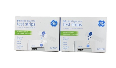 #ad #ad GE GE100 Blood Glucose Test Strips 50ct x2 Boxes Exp 2026 05 Sealed 100 Total $29.99