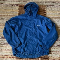 Grundens Shell Hoodie Hoody Jacket Full Zip Blue Men's Size Large L