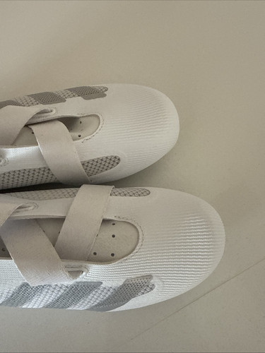 Adidas Indoor Cycling Shoes White/Silver Gym Bike Trainers UK 6 EU 39.5 NEW - Picture 6 of 12