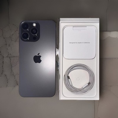 iPhone 15 Pro Max Smartphone Unlocked, 256GB, Natural Titanium