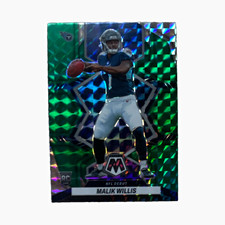 Panini Mosaic Football 2022 Malik Willis NFL Debut Rookie Card #272 Titans. rookie card picture