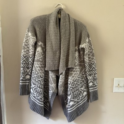 New Abercrombie Fitch Womens Gray Fair Isle Cardigan Womens S Waterfall