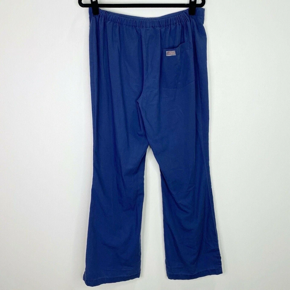 Pantalones Médicos ScrubZone Azul Sólido Parte Inferior Talla Pequeña S Alto Foto 2 de 4