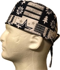 NFL Dallas Cowboys Christmas Scrub Hat Chemo Cap