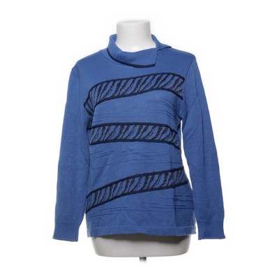 E.H.C, Strickpullover, Größe: 42, Blau/Schwarz, Acryl/Wolle, Streifen #NsF