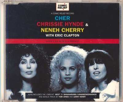 Cher-Chrissie Hynde-Neneh Cherry-Eric Clapton-Love Can Build A Bridge-CD-NM-Slim