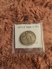 1917-P Standing Liberty Quarter Type 1 VG+ Better Date 90% Silver Key First Year — photo 2
