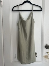 Women’s Urban Outfitters Green Mini Dress Cowl Neck Size S