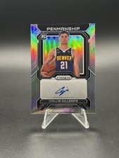 2022-23 Panini Prizm - Rookie Penmanship Collin Gillespie #RP-CGD Silver...