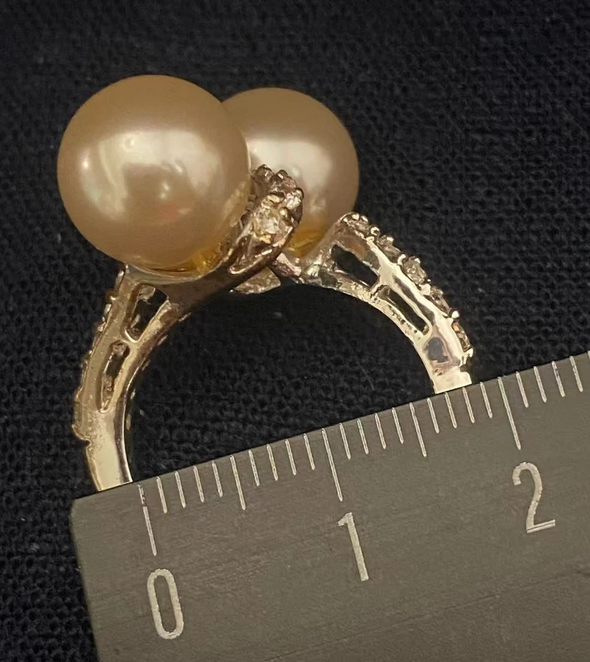 Два жемчужных кольца с сильным ореолом - Изображение 3 из 4