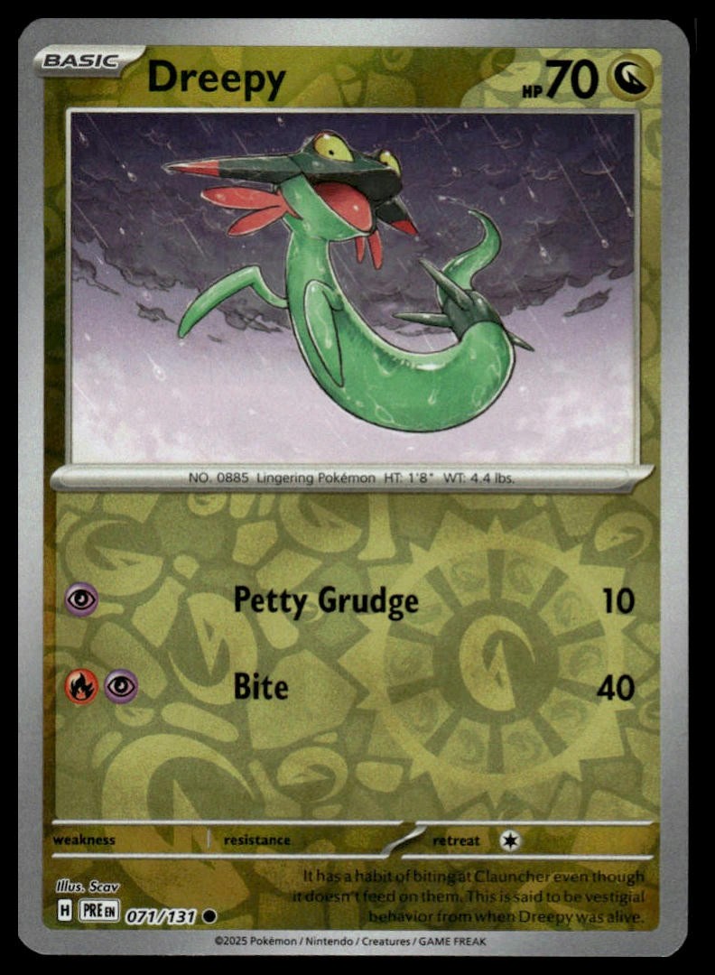 Dreepy SV: Prismatic Evolutions #071/131 Reverse Holo NM