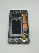 For Samsung Galaxy S10 LCD Display Touch Screen Replacement Black w/Midframe Dot