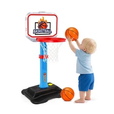 Toddler Basketball Indoor Toys for Age 1-3, Mini Adjustable Kids Ba... Fast Ship