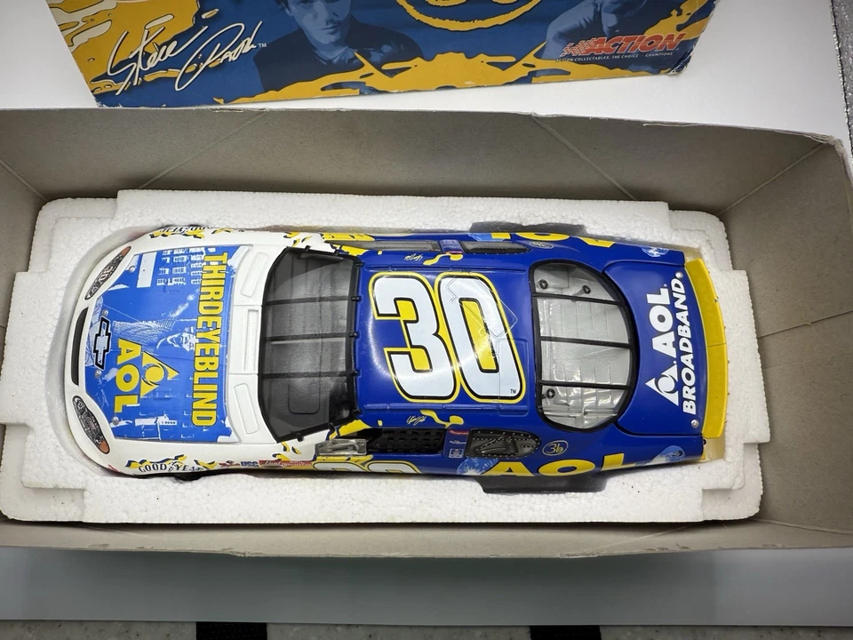 纳斯卡压铸 1 24 # 30 Aol Steve Park 第三眼盲 2003 — 第 2/4 张图片