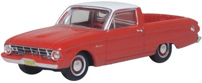 Oxford  1960  FORD Falcon Ranchero  Red    1/87  HO  diecast car