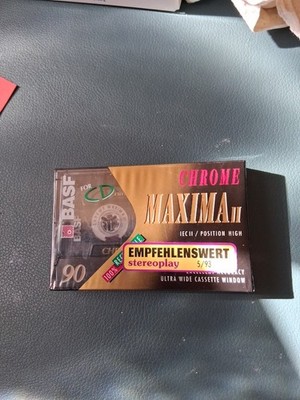 BASF Chrome Maxima II 90 Kassette NEU und OVP