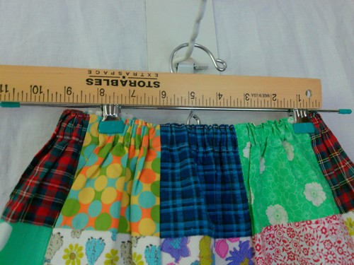 Vtg 1960s CoLOrfUl HiPpy BoHO MOd Short MINI CraZy Patchwork Elastic Waist Skirt - Picture 12 of 17