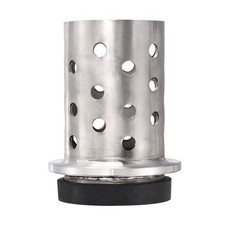 3.5" x 6" Perforated Casting Flask Vacuum Casting Wall Flanged with Base