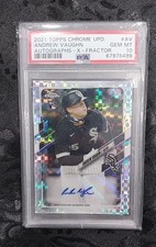 2021  Andrew Vaughn Topps Chrome XFractor Rookie Refractor Auto /125